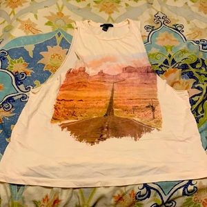 Large f21 cutoff tshirt